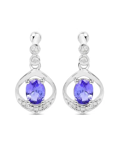 Diana M. Fine Jewelry 14k 0.76 Ct. Tw. Diamond & Tanzanite Dangle Earrings