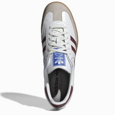 Shop Adidas Originals Low Samba Og White/burgundy Trainer