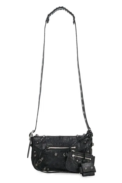 Shop Balenciaga Le Cagole Xs Leather Bag In Black