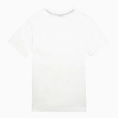 Shop Burberry T-shirt With Logo Embroidery In White
