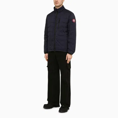 Shop Canada Goose Lodge Jacket Atlantic Navy In Blue