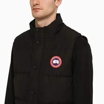Shop Canada Goose Nylon Waistcoat In Black