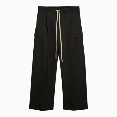 Shop Fear Of God Cargo Wide-leg Trousers Olive In Multicolor