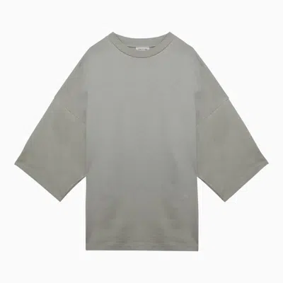 Shop Fear Of God T-shirt With Thunderbird Milano Paris Sky Embroidery In Grey
