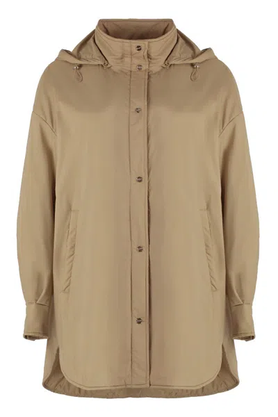 Shop Herno Techno Fabric Jacket In Sand