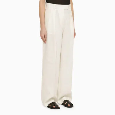 Shop The Row Wide Trousers In White