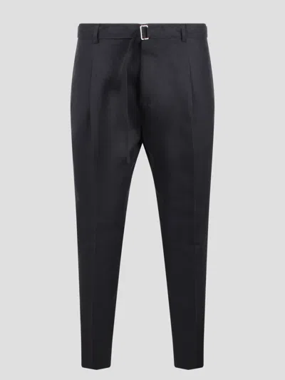 Shop Be Able Andy Linen Trousers In Black