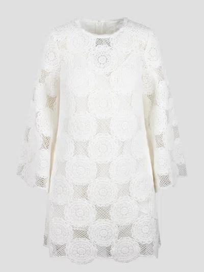 Shop Zimmermann Junie Lace Mini Dress In White