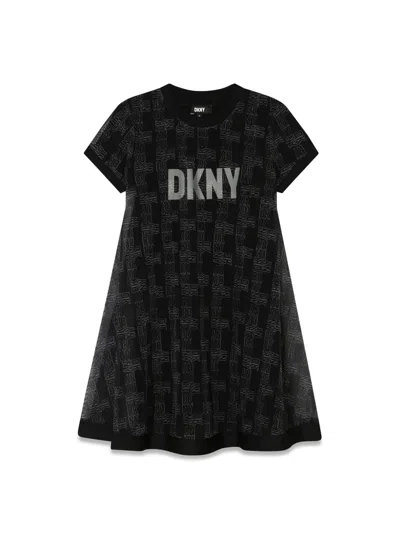 Shop Dkny Dress In Nero