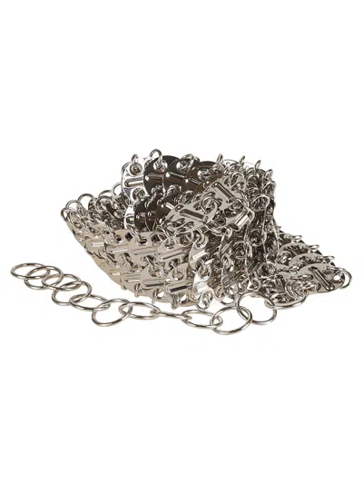 Shop Rabanne Chainmail Bracelet In Silver