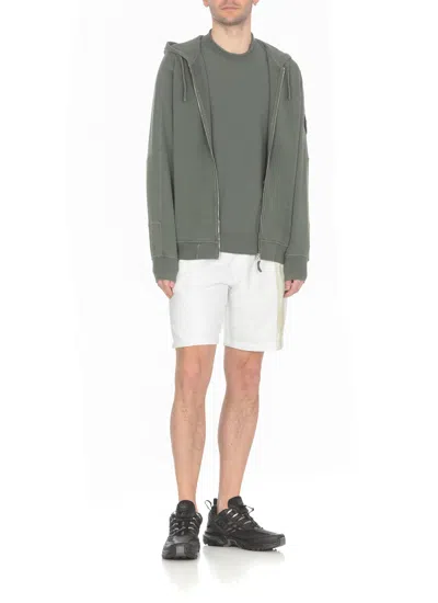 Shop Stone Island Logoed Cotton Sweater In Green