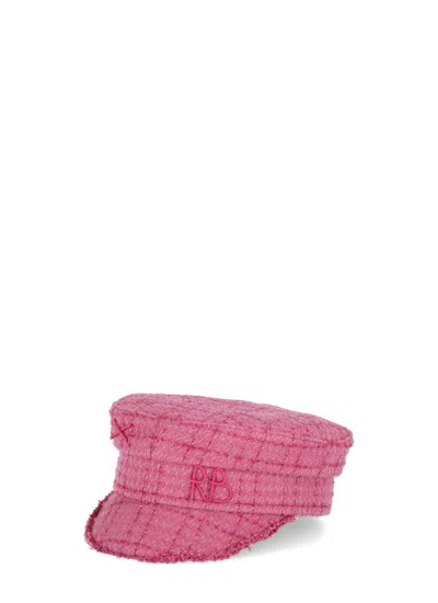 Shop Ruslan Baginskiy Hat With Embroidery In Pink