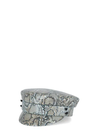 Shop Ruslan Baginskiy Hat With Animalier Pattern In Light Blue