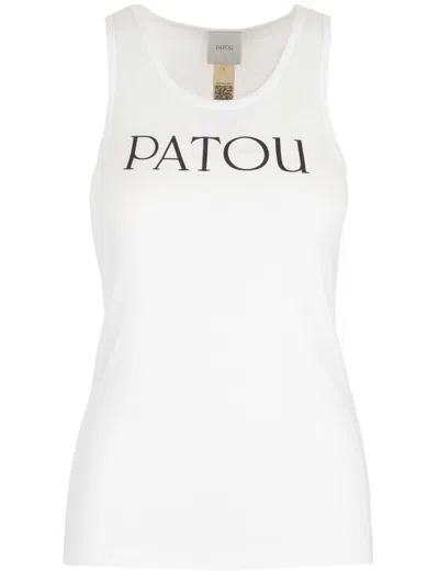 Shop Patou Iconic Tank Top In Bianco