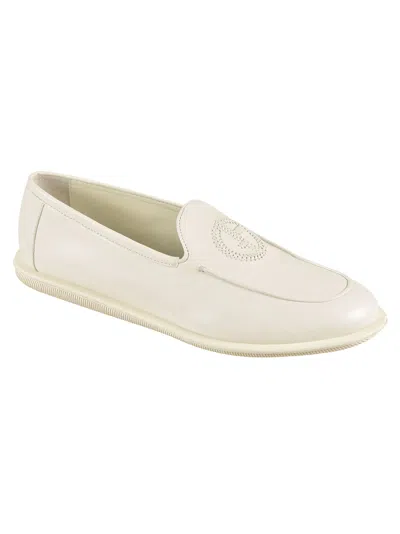 Shop Giorgio Armani Classic Fitted Slide-on Loafers In 00638