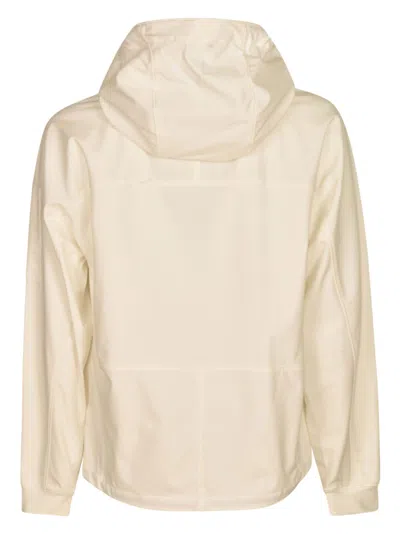 C.p. Company Classic Zipped Windbreaker In White