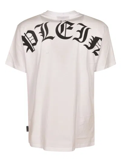 Shop Philipp Plein Round Neck T-shirt In White