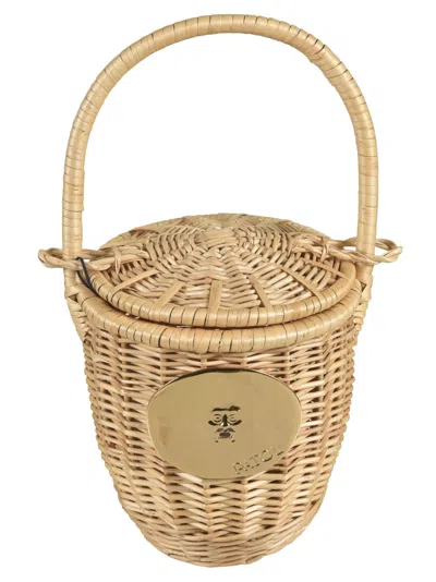 Shop Patou Iconic Bucket Bag In Vanilla