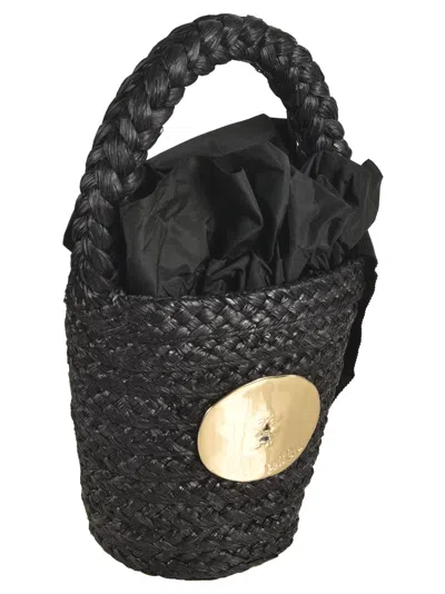 Shop Patou Weave Bucket Bag In Black
