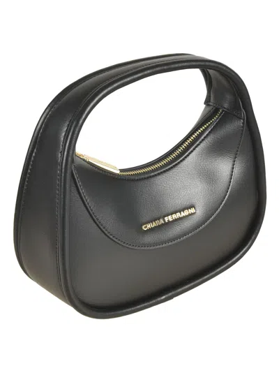 Shop Chiara Ferragni Golden Eye Star Shoulder Bag In Black