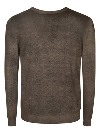 Shop Avant Toi Round Neck Sweater In Taupe