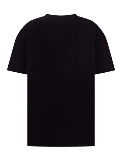 Shop Balmain Logo T-shirt In Black/gold