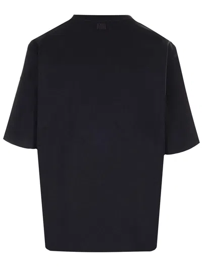 Shop Ami Alexandre Mattiussi Jersey T-shirt In Black