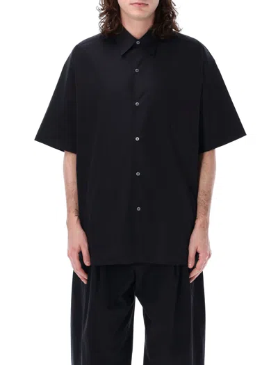 Shop Studio Nicholson Solaris Short Sleeves Sweater In Darkest Navy