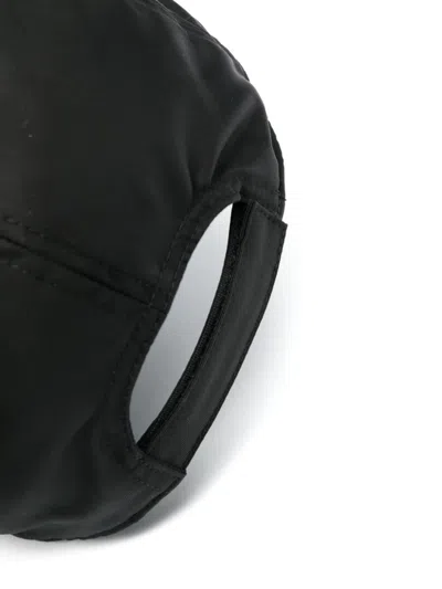 Shop Kiton Black Nylon Baseball Hat With Logo