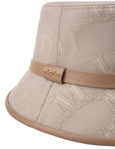 Shop Max Mara Beige Elce Bucket Hat In Brown
