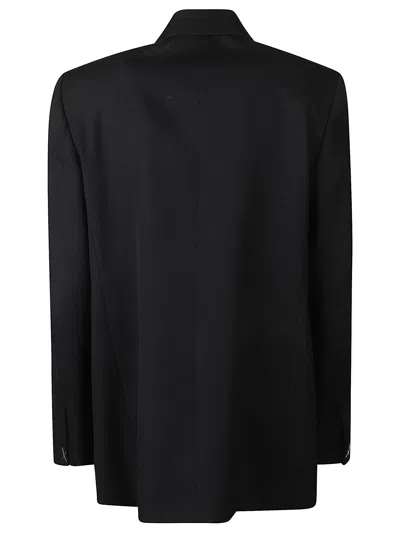 Shop Lanvin Single Button Drop Shoulder Blazer In Black