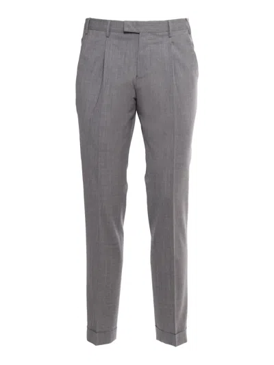 Pt01 Dieci Stretch Wool Trousers In Multicolor