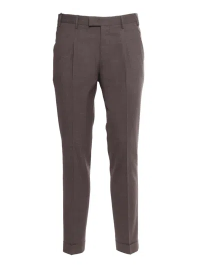 Shop Pt01 Brown Master Trousers In Multicolor