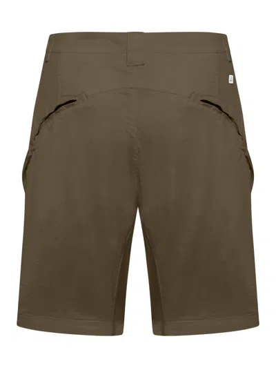 Shop C.p. Company Stretch Sateen Utility Shorts In Ivy Green