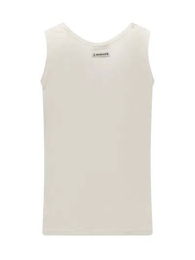 Shop A Paper Kid Tank Top With Flower Pin. In Crema/cream