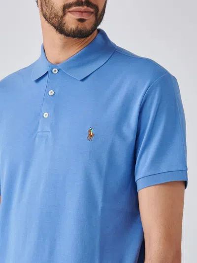 Shop Polo Ralph Lauren Short Sleeve Knit Shorts In Blu