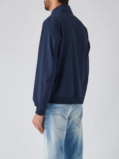 Shop K-way Arsene Bonded Jersey V Jacket In Blu