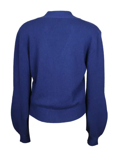 Shop Marni Cashmere Cardigan In Blue Color