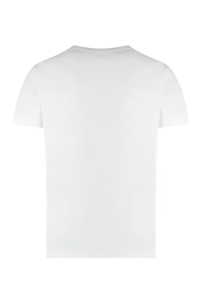 Shop K-way Edouard Cotton Crew-neck T-shirt In White