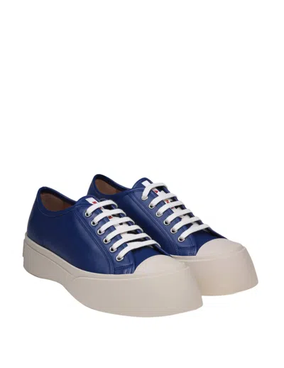 Shop Marni Pablo Sneakers In Blue Nappa
