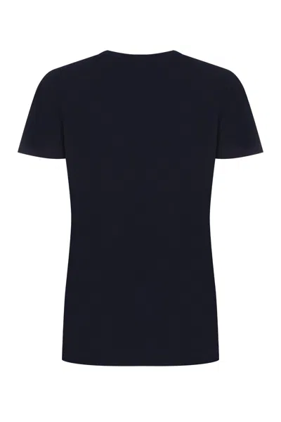 Shop Vivienne Westwood Cotton Crew-neck T-shirt In Blue