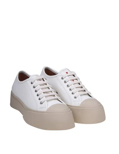Shop Marni Pablo Sneakers In White Nappa