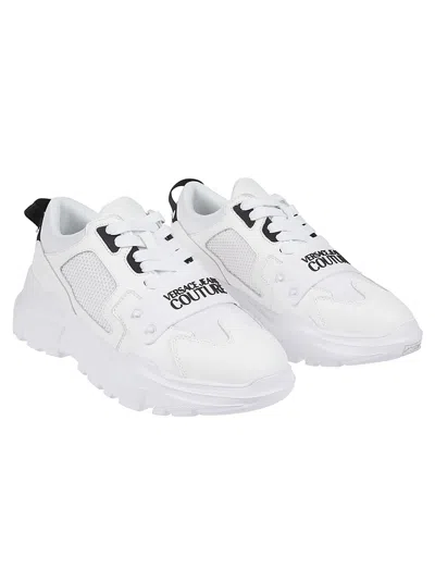 Shop Versace Jeans Couture Speedtrack Sc4 Sneakers In White