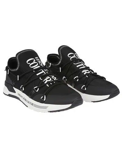 Shop Versace Jeans Couture Dynamic Sa6 Sneakers In Black/white