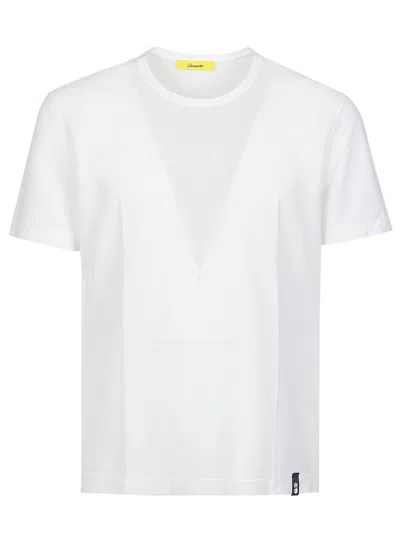 Shop Drumohr T-shirt In Bianco