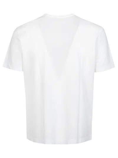Shop Drumohr T-shirt In Bianco