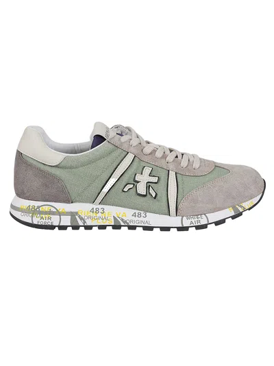 Shop Premiata Lucy Sneakers In Green/grey