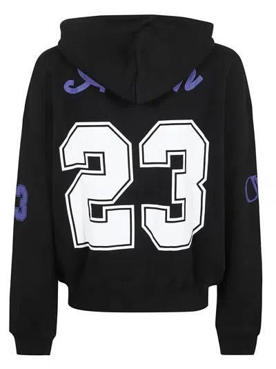 Shop Off-white Football Over Hoodie Black White