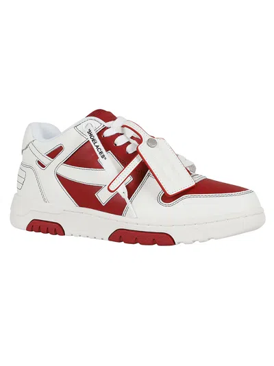 Shop Off-white Out Of Office Calf Leather Brick Red Whi