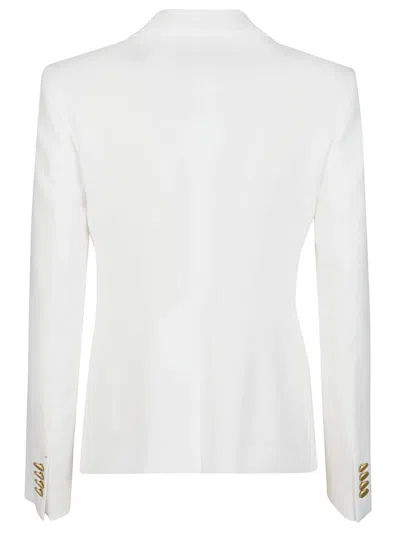 Shop Tagliatore Double Breasted Jacket In Bianco